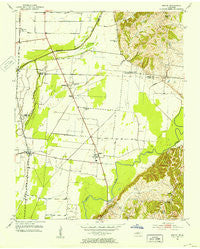 Miston Tennessee Historical topographic map, 1:24000 scale, 7.5 X 7.5 Minute, Year 1952