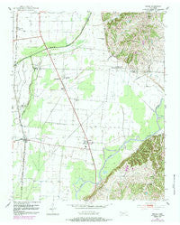 Miston Tennessee Historical topographic map, 1:24000 scale, 7.5 X 7.5 Minute, Year 1952