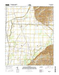 Miston Tennessee Current topographic map, 1:24000 scale, 7.5 X 7.5 Minute, Year 2016