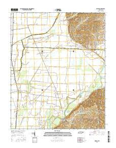 Miston Tennessee Current topographic map, 1:24000 scale, 7.5 X 7.5 Minute, Year 2016
