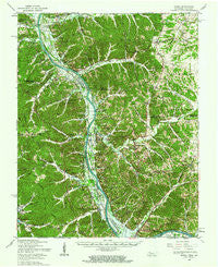 Model Tennessee Historical topographic map, 1:62500 scale, 15 X 15 Minute, Year 1957