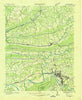 Moggasin Virginia Historical topographic map, 1:48000 scale, 15 X 15 Minute, Year 1935