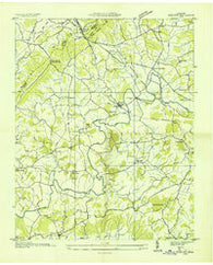 Mohawk Tennessee Historical topographic map, 1:24000 scale, 7.5 X 7.5 Minute, Year 1935