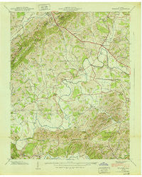 Mohawk Tennessee Historical topographic map, 1:24000 scale, 7.5 X 7.5 Minute, Year 1940