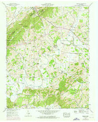 Mohawk Tennessee Historical topographic map, 1:24000 scale, 7.5 X 7.5 Minute, Year 1939
