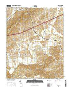 Mohawk Tennessee Current topographic map, 1:24000 scale, 7.5 X 7.5 Minute, Year 2016