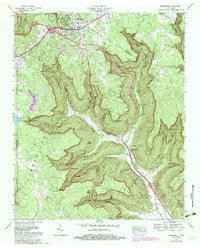 Monteagle Tennessee Historical topographic map, 1:24000 scale, 7.5 X 7.5 Minute, Year 1974