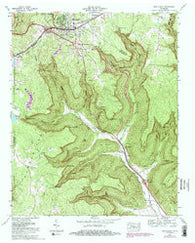 Monteagle Tennessee Historical topographic map, 1:24000 scale, 7.5 X 7.5 Minute, Year 1974