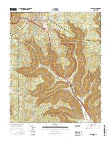 Monteagle Tennessee Current topographic map, 1:24000 scale, 7.5 X 7.5 Minute, Year 2016