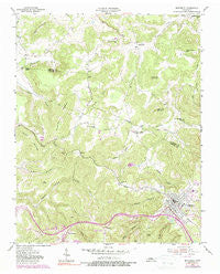 Monterey Tennessee Historical topographic map, 1:24000 scale, 7.5 X 7.5 Minute, Year 1955