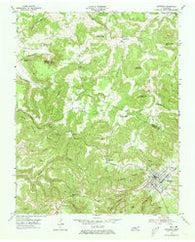 Monterey Tennessee Historical topographic map, 1:24000 scale, 7.5 X 7.5 Minute, Year 1955