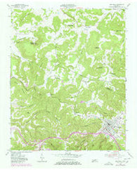 Monterey Tennessee Historical topographic map, 1:24000 scale, 7.5 X 7.5 Minute, Year 1955