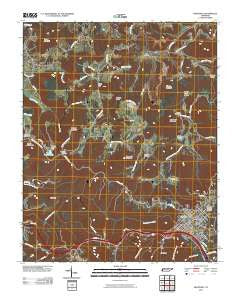 Monterey Tennessee Historical topographic map, 1:24000 scale, 7.5 X 7.5 Minute, Year 2010