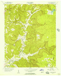 Monterey Lake Tennessee Historical topographic map, 1:24000 scale, 7.5 X 7.5 Minute, Year 1956