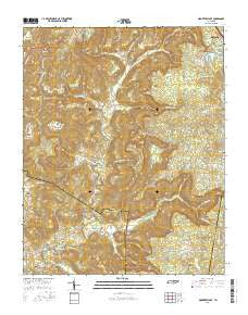 Monterey Lake Tennessee Current topographic map, 1:24000 scale, 7.5 X 7.5 Minute, Year 2016