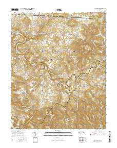 Moodyville Tennessee Current topographic map, 1:24000 scale, 7.5 X 7.5 Minute, Year 2016