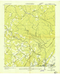 Morgan Springs Tennessee Historical topographic map, 1:24000 scale, 7.5 X 7.5 Minute, Year 1935