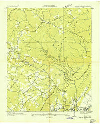 Morgan Springs Tennessee Historical topographic map, 1:24000 scale, 7.5 X 7.5 Minute, Year 1935