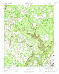 Morgan Springs Tennessee Historical topographic map, 1:24000 scale, 7.5 X 7.5 Minute, Year 1972