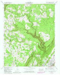 Morgan Springs Tennessee Historical topographic map, 1:24000 scale, 7.5 X 7.5 Minute, Year 1972