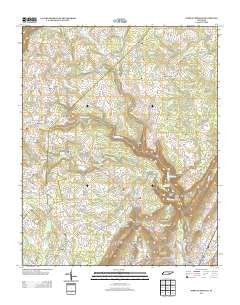 Morgan Springs Tennessee Historical topographic map, 1:24000 scale, 7.5 X 7.5 Minute, Year 2013