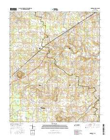 Morrison Tennessee Current topographic map, 1:24000 scale, 7.5 X 7.5 Minute, Year 2016