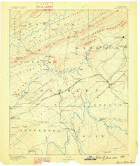 Morristown Tennessee Historical topographic map, 1:125000 scale, 30 X 30 Minute, Year 1883