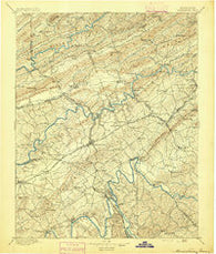 Morristown Tennessee Historical topographic map, 1:125000 scale, 30 X 30 Minute, Year 1895