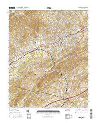 Morristown Tennessee Current topographic map, 1:24000 scale, 7.5 X 7.5 Minute, Year 2016