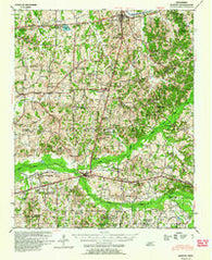 Moscow Tennessee Historical topographic map, 1:62500 scale, 15 X 15 Minute, Year 1949