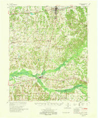 Moscow Tennessee Historical topographic map, 1:62500 scale, 15 X 15 Minute, Year 1968