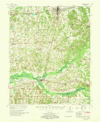 Moscow Tennessee Historical topographic map, 1:62500 scale, 15 X 15 Minute, Year 1968