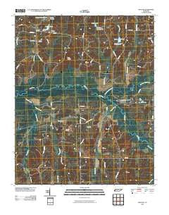 Moscow Tennessee Historical topographic map, 1:24000 scale, 7.5 X 7.5 Minute, Year 2010