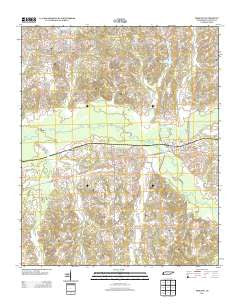 Moscow Tennessee Historical topographic map, 1:24000 scale, 7.5 X 7.5 Minute, Year 2013