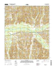 Moscow Tennessee Current topographic map, 1:24000 scale, 7.5 X 7.5 Minute, Year 2016