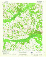 Moscow SE Tennessee Historical topographic map, 1:24000 scale, 7.5 X 7.5 Minute, Year 1965