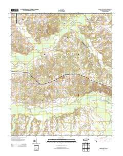 Moscow SE Tennessee Historical topographic map, 1:24000 scale, 7.5 X 7.5 Minute, Year 2013