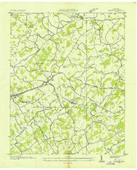 Mosheim Tennessee Historical topographic map, 1:24000 scale, 7.5 X 7.5 Minute, Year 1935