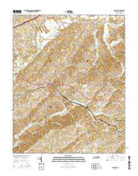 Mosheim Tennessee Current topographic map, 1:24000 scale, 7.5 X 7.5 Minute, Year 2016