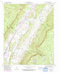 Mount Airy Tennessee Historical topographic map, 1:24000 scale, 7.5 X 7.5 Minute, Year 1946