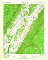 Mount Airy Tennessee Historical topographic map, 1:24000 scale, 7.5 X 7.5 Minute, Year 1946