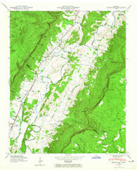 Mount Airy Tennessee Historical topographic map, 1:24000 scale, 7.5 X 7.5 Minute, Year 1946