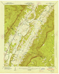Mount Airy Tennessee Historical topographic map, 1:24000 scale, 7.5 X 7.5 Minute, Year 1947