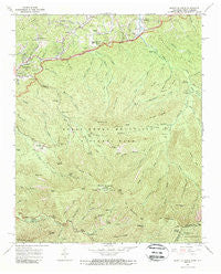 Mount Le Conte Tennessee Historical topographic map, 1:24000 scale, 7.5 X 7.5 Minute, Year 1964