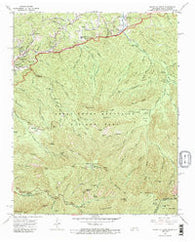 Mount Le Conte Tennessee Historical topographic map, 1:24000 scale, 7.5 X 7.5 Minute, Year 1964