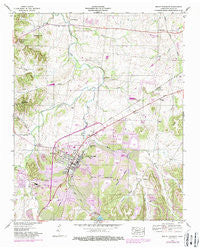 Mount Pleasant Tennessee Historical topographic map, 1:24000 scale, 7.5 X 7.5 Minute, Year 1946