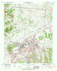 Mount Pleasant Tennessee Historical topographic map, 1:24000 scale, 7.5 X 7.5 Minute, Year 1950