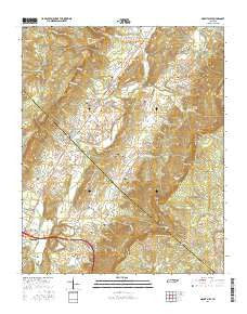 Mount Airy Tennessee Current topographic map, 1:24000 scale, 7.5 X 7.5 Minute, Year 2016