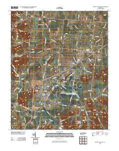 Mount Pleasant Tennessee Historical topographic map, 1:24000 scale, 7.5 X 7.5 Minute, Year 2010