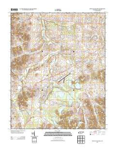 Mount Pleasant Tennessee Historical topographic map, 1:24000 scale, 7.5 X 7.5 Minute, Year 2013